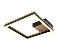 Luminosa Lighting Luminosa Beatrix Integrated Led Semi Flush Ceiling Light Matt Black Square Led 3000K