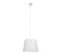 Luminosa Lighting Luminosa Becca Dome Pendant Ceiling Light White 1X E27