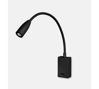 Leds-C4 Bed - LED Wall Reading Light Black 160lm 3000K