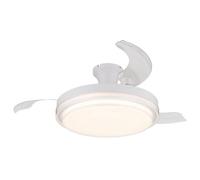 Luminosa Lighting Luminosa Beliz 3 Blade Ceiling Fan White Matt Led Dimmable 2700-6500K Remote Control Timer