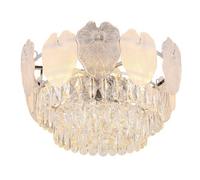 Luminosa Lighting Luminosa Benjamin Ceiling Light Chrome K5 Crystals Satined 8X E14