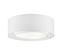 Luminosa Lighting Luminosa Bergamo Flush Cylindrical Ceiling Lamp Chrome, 3 Light, E27