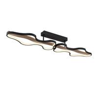 Luminosa Lighting Luminosa Bezzy Integrated Led Semi Flush Ceiling Light Matt Black Led Dimmable 2700-6000K Remote Control