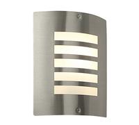 Luminosa Lighting Luminosa Bianco Outdoor Wall Ip44 60W Brushed Stainless Steel & Opal 1 Light Dimmable Ip44 - E27