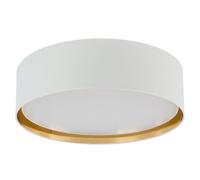 TK Lighting Bilbao ceiling light, white/gold, Ø 60 cm