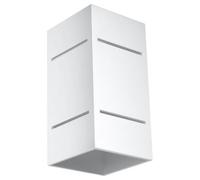 Luminosa Lighting Luminosa Blocco 1 Light Flush Wall Light White, G9