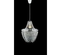 Luminosa Lighting Luminosa Bolero Pendant Ceiling Light Chrome, Acrylic 40X49Cm