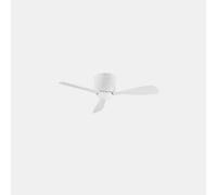 LEDS C4 Bora 988mm 3 Blade 98.8cm Ceiling Fan with LED Light White Small