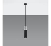 Luminosa Lighting Luminosa Borgio Slim 8Cm Pendant Light Grey, Black Gu10
