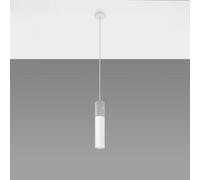 Luminosa Lighting Luminosa Borgio Slim 8Cm Pendant Light Grey, White Gu10