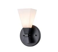 Luminosa Lighting Luminosa Bowtie Bathroom Wall Lamp, Matte Black Ip44