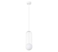 Luminosa Lighting Luminosa Brina Single Globe Pendant Ceiling Light White