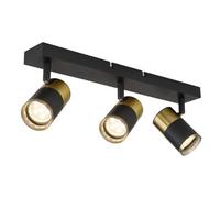 Luminosa Lighting Luminosa Brisbon Ceiling Spotlight Bar Matt Black 3X Gu10