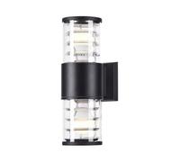 Luminosa Lighting Luminosa Bronx Wall Lamp Black, 2 Light Ip54, E27