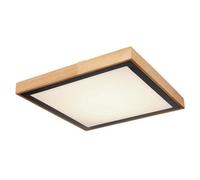 Luminosa Lighting Luminosa Bruno 39Cm Integrated Led Semi Flush Ceiling Light Matt Black Led 3000-6000K