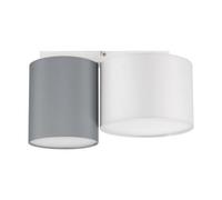 Luminosa Lighting Luminosa Bryson Surface Mounted Downlight Sandy White, Grey E27 2X12W