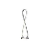 Luminosa Lighting Luminosa Bucle Table Lamp 18W Led 3000K, 1550Lm, Polished Chrome, Frosted Acrylic