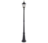 Outdoor Light Black Burford Lamp Post IP44 Matt Black. 2.18m Endon 76551