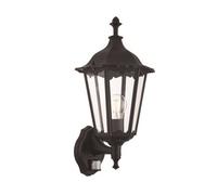 Luminosa Lighting Luminosa Burford 1 Light Outdoor Wall Lantern Matt Black Paint, Glass Ip44, E27