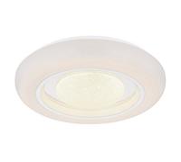Luminosa Lighting Luminosa Burro Decorative Flush Ceiling Light White Led Dimmable 2700-6500K Remote Control