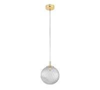 Luminosa Lighting Luminosa Cadix 21Cm Globe Pendant Ceiling Light Gold 1Xg9
