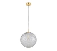TK Lighting Cadix 30cm Globe Pendant Ceiling -Light Gold 1xG9 4610