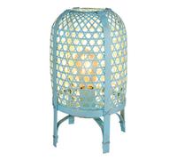 Luminosa Lighting Luminosa Cairo Bedside Table Lamp Blue Antique 1X E27