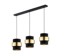 Luminosa Lighting Luminosa Calisto Bar Pendant Ceiling Light Black, Gold 3Xe27