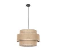 Luminosa Lighting Luminosa Calisto Cylindrical Pendant Ceiling Light Black, Brown 3Xe27