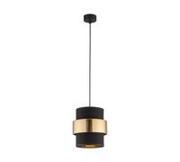 Luminosa Lighting Luminosa Calisto Slim Pendant Ceiling Light Black, Gold 1Xe27