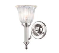Luminosa Lighting Luminosa Carroll 1 Light Bathroom Wall Light Polished Nickel Ip44, G9