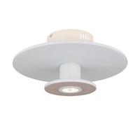 Luminosa Lighting Luminosa Carter Integrated Led Semi Flush Ceiling Light White Matt Led 3000K