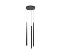 Luminosa Lighting Luminosa Cascade Modern Cluster Pendant Ceiling Light Black 1400Lm 3Xled