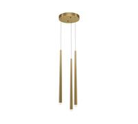 Luminosa Lighting Luminosa Cascade Modern Cluster Pendant Ceiling Light Brass 1500Lm 3Xled