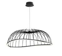 Luminosa Lighting Luminosa Celeste Caged Ceiling Pendant 81Cm Round, 40W Led, 3000K, 2800Lm, Black
