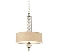Celestial 3 Light Ceiling Pendant Bronze, Beige, E27 - Bronze