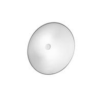 Luminosa Lighting Luminosa Centro Designer Glass Simple Flush Ceiling Light Antique Brass, 2X E14