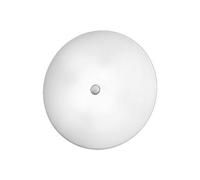Luminosa Lighting Luminosa Centro Designer Glass Simple Flush Ceiling Light Matt Nickel, 3X E27