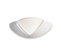 Luminosa Lighting Luminosa Ceramic 1 Light Indoor Wall Uplighter - 100W Unglazed, Acid White Glass, E27