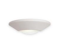 Luminosa Lighting Luminosa Ceramic 1 Light Indoor Wall Uplighter - 100W Unglazed, Acid White Glass, E27