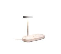 Luminosa Lighting Luminosa Ceres Table Lamp With Mobile Phone Induction Charger & Usb Charger, 6W Led, 3000K, 450Lm, White, 3Yrs Warranty
