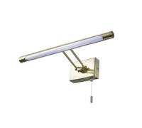 Luminosa Lighting Luminosa Chai 3000K Led Bathroom Over Mirror Light Satin Brass Ip44