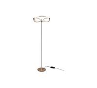 Luminosa Lighting Luminosa Charivari Modern Led Integrated Floor Lamp Brass Matt 3000K With Footswitch - Uk Stock