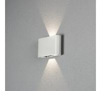 Luminosa Lighting Luminosa Chieri Outdoor Modern Up Down Wall Light 2X 6W Adjustable Beam White, Ip54