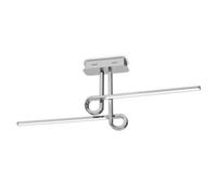 Luminosa Lighting Luminosa Cinto Semi Flush Ceiling Light 20W Led, 3000K, 1600Lm, Polished Chrome