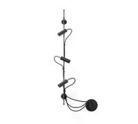 Luminosa Lighting Luminosa Clap Linear Wall 3X6W Outdoor Spotlight Black Ip65 3000K