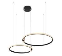 Luminosa Lighting Luminosa Coco Pendant Ceiling Light Matt Black 2X Led Dimmable 2700-6000K Remote Control