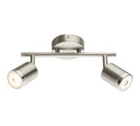 Luminosa Lighting Luminosa Comore Twin Ceiling Spotlight Nickel Matt 2X Led 3000K
