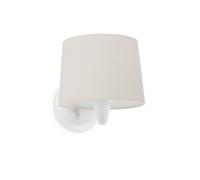 Luminosa Lighting Luminosa Conga Wall Light With Shade White, E27
