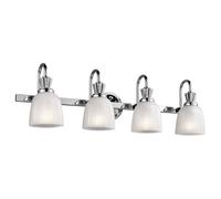 Luminosa Lighting Luminosa Cora 4 Light Bathroom Wall Light Polished Chrome Ip44, G9
